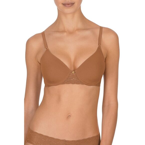 🆕NATORI Bliss Full Underwire T-Shirt Bra 34DDD Glow Tan #721154 - Picture 3 of 8